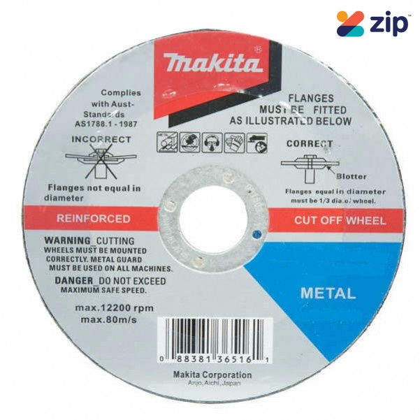Makita  B-38489-40 - 125mm Metal Cutting & Grinding Wheel - 40 Pack
